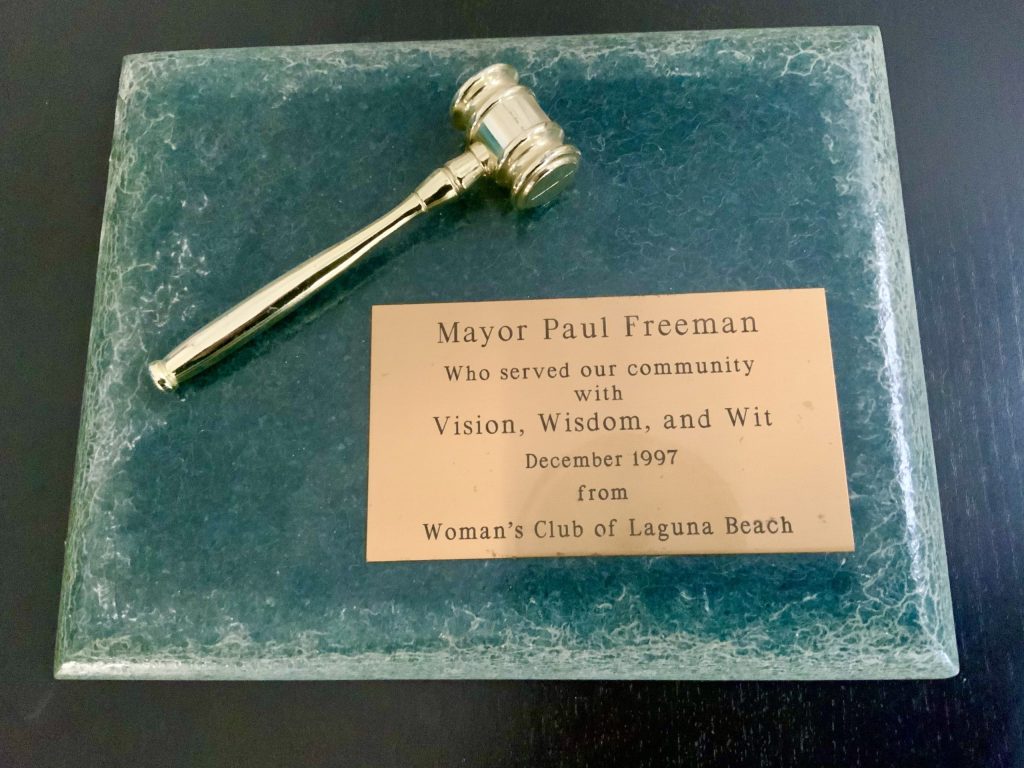 mayoral dedication plaque paul freeman